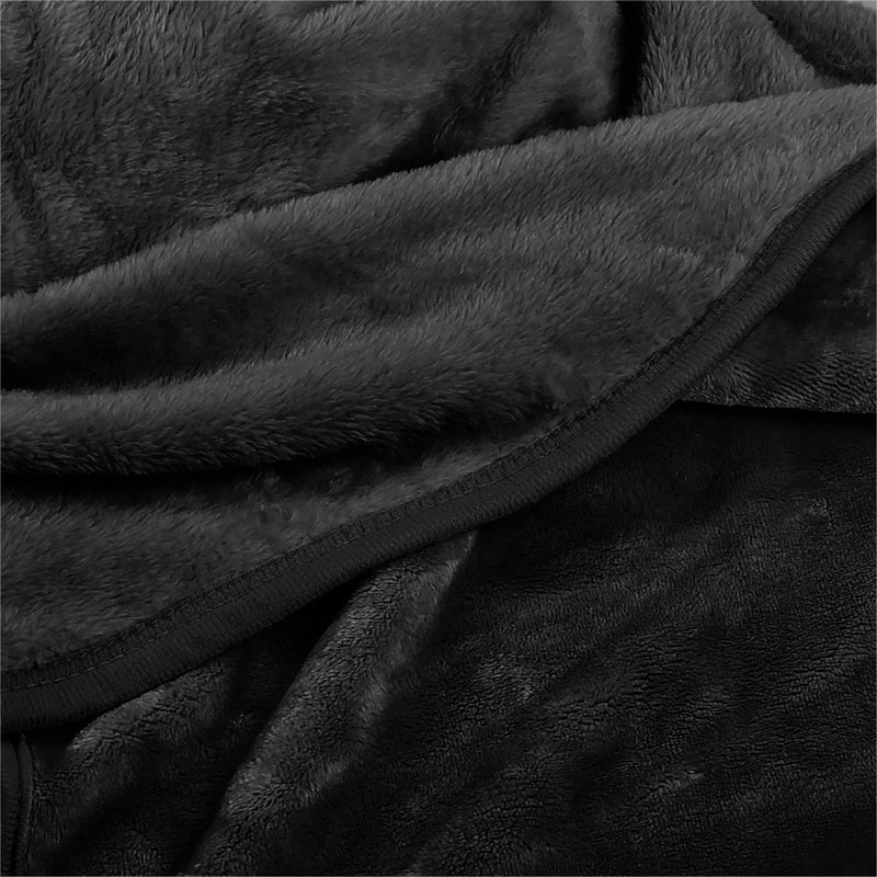 EIUE Comfort Fleece Toddler Pets Blanket,Ultra Soft Sleeping Bed Sheet Cover for Small Dogs & Cats,Chihuahua,Poodles,Teddy and More.(Black,24x32 inch) Black Small (24*32") - PawsPlanet Australia