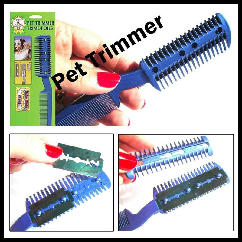 [Australia] - Symak Sales Co Pet Dog Cat Hair Trimmer with Comb + 2 Razor Cutting Grooming Cut Care New Save 