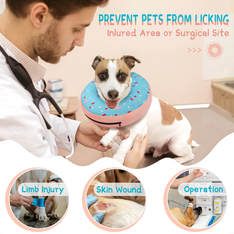 Supet Inflatable Dog Cone Collar Alternative After Surgery, Dog Neck Donut Collar Recovery E Collar for Neuter, Soft Dog Cone for Small Medium Large Dogs - PawsPlanet Australia