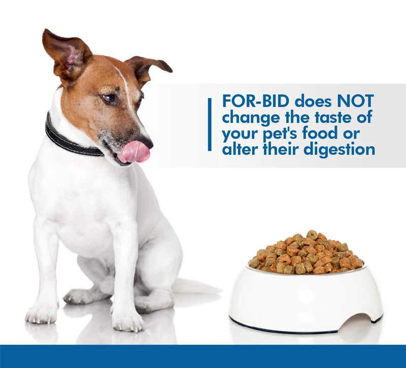 For-Bid for Dogs and Cats | Stool Eating & Coprophagia Deterrent | Dog & Cat Food Powder Additive to Prevent Dogs from Eating Poop | Safe for Your Pets | Vet Recommended Formula for Anti-Coprophagia 1 Box - PawsPlanet Australia