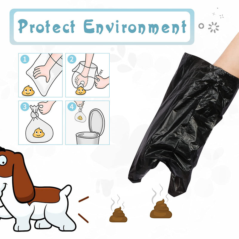 FYY Upgraded Pet Supply Dog Poop Bags, Pet Waste Poop Bags, Doggie Waste Bag Refills, Pack of 240 (16 Rolls), 12.6 x 8.26 inches Pure Black Pure Black (Upgraded) - PawsPlanet Australia