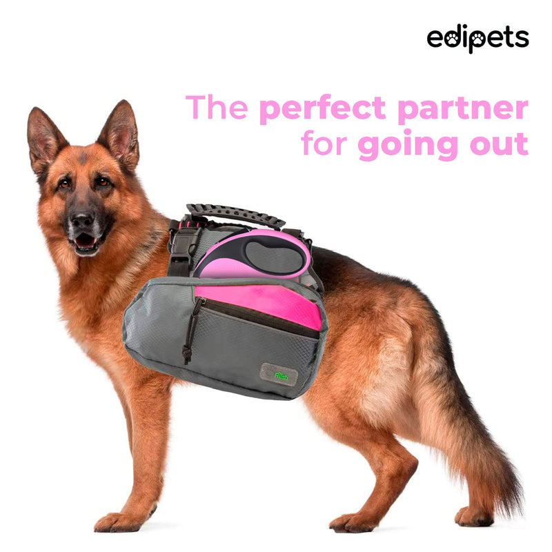 Edipets Extendable and Retractable Dog Lead 5m 8m Flexible for Training and Walking for Small, Medium and Large Dogs (Pink, 8 Meters) - PawsPlanet Australia