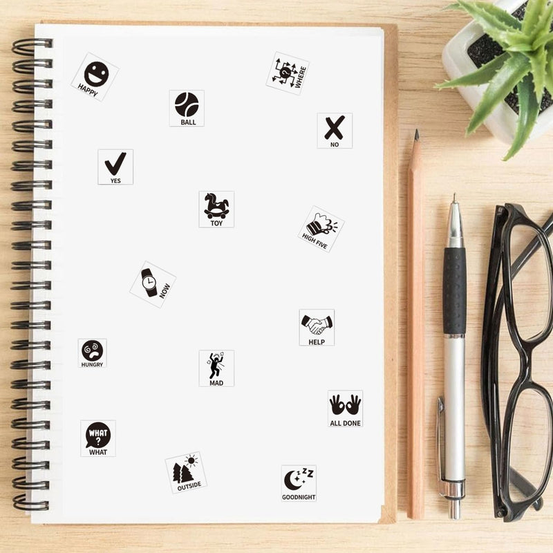 BOSKEY Pet Training Button Stickers, Creative DIY, Dog Emotional Expression Stickers, Thing Associated Stickers, Dog Button Stickers, Let Your pet say What it Wants to do, (Buttons not Included). - PawsPlanet Australia