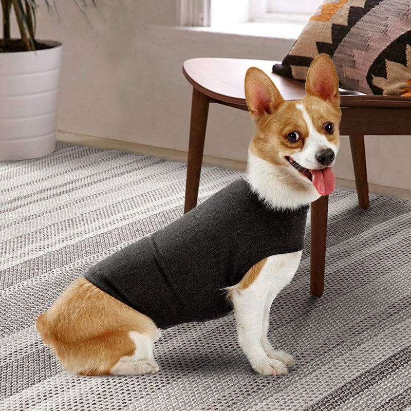 Crazy Dark ThunderShirt Stress Dog ThunderShirt, Keep Calm Gray Pet Anti-Anxiety Jacket, Cats for Pet Puppy Small Dogs(S) S - PawsPlanet Australia