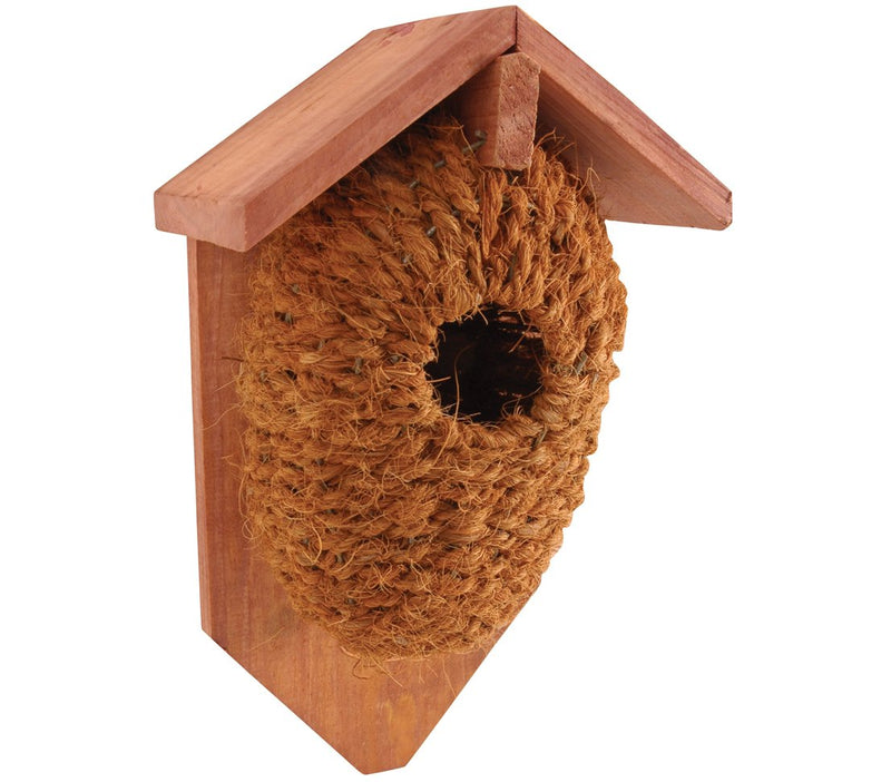 Dehner Nesting Pouch made from Coconut Fibres for Songbirds, approx. 26 x 15 x 10 cm, Wood, Coconut - PawsPlanet Australia