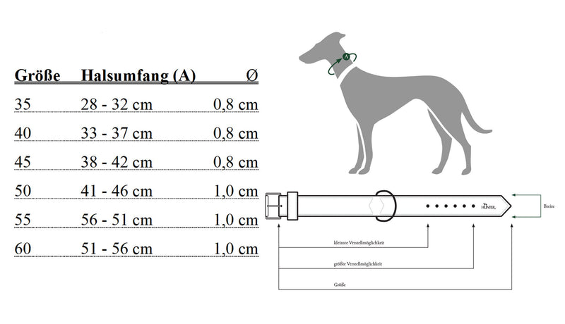 HUNTER Round and Soft Nickel-Plated Collar, 40/8, 33 x 37 cm, Small, Nappa Black Brown S (1 Count) - PawsPlanet Australia