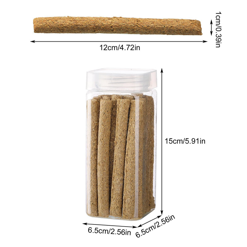 FANTESI Pack of 50 Timothy Hay Sticks, Rabbit Toy Chew Toy for Rabbits, Guinea Pigs, Hamsters, Chinchillas, Bunny Treats (Oats) - PawsPlanet Australia