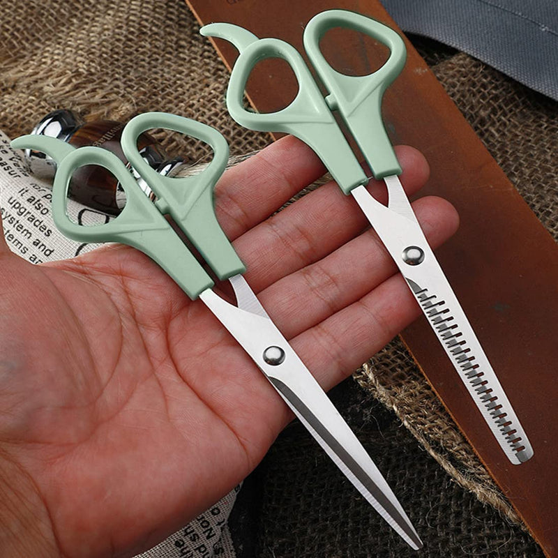 Dog scissors, professional fur scissors, dog set (cat dog grooming thinning scissors & straight hair scissors) for grooming dogs, cats, pets. Bring a comb to smooth pet hair - PawsPlanet Australia