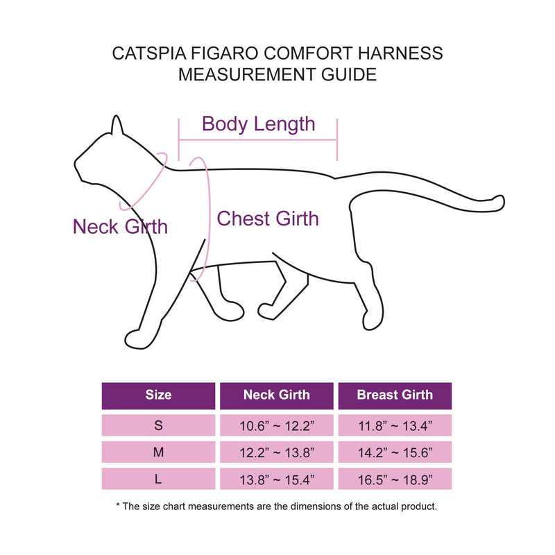 [Australia] - CATSPIA Figaro Harness C - Black - M 