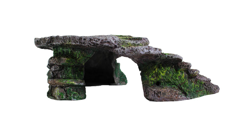 Penn-Plax Reptology Shale Step Ledge for Aquariums & Terrariums, Adds Hiding Spots, Swim Throughs, Basking Ledges for Fish, Reptiles, Amphibians, and Small Animals - PawsPlanet Australia