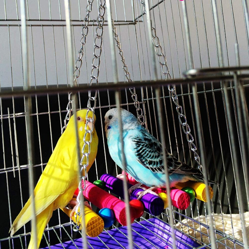 Gwotfy Bird Swing, Bird Parrot Toys, 2 Packs Bird Swing Toy, Pet Bird Parrot Parakeet Budgie Cockatiel Cage Hammock Swing Toy - PawsPlanet Australia