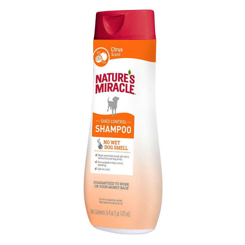 [Australia] - Nature's Miracle Shed Control Shampoo for Dogs, 16 Ounces, Citrus Scent 