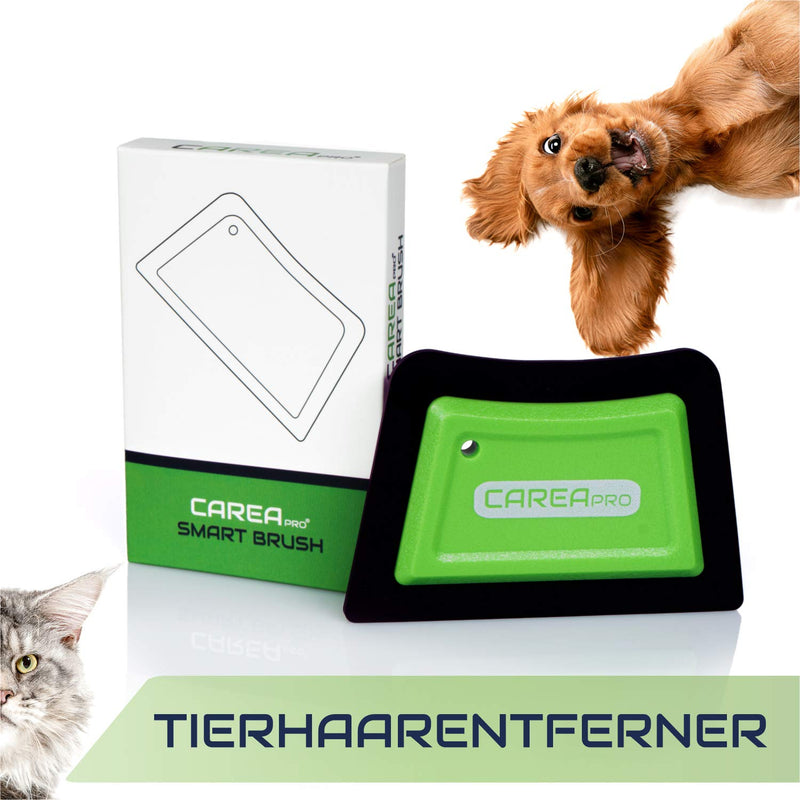 CAREApro ¨ Smart Brush - animal hair remover - quickly and easily remove dog hair - cat hair remover - dog hair remover - upholstery brush Auto green SB-1 - PawsPlanet Australia