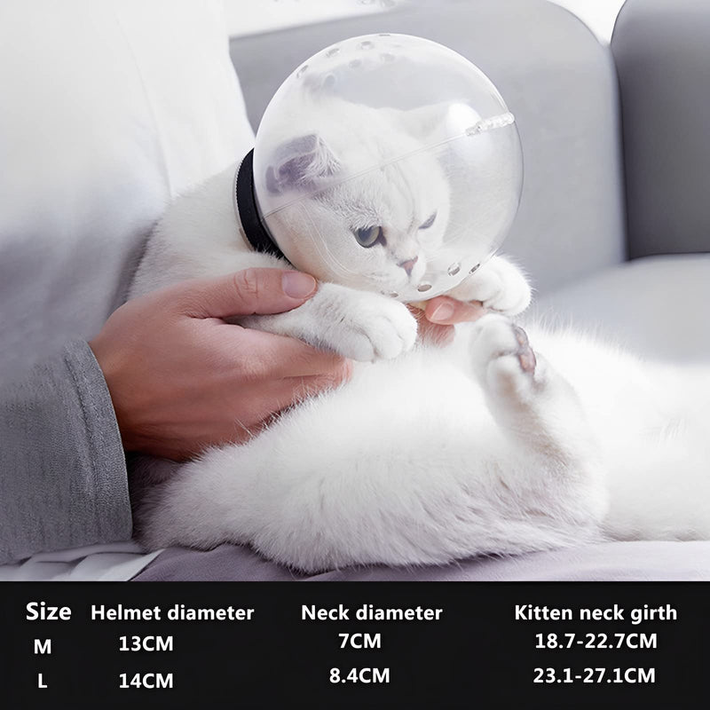 Yinuoday Cat Cover Transparent Breathable Anti Bite Prevent Biting Cat Grooming Bathing M - PawsPlanet Australia