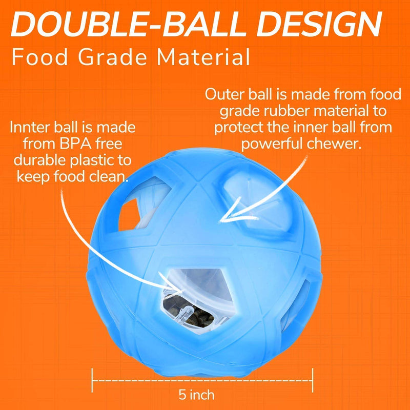 LumoLeaf No-Spill Dog Water Bowl + Dog Treat Ball，No-Slip Slow Feeder & IQ Treating Ball for Indoor Activity, Self-Interactive Combination for Dogs, Puppies. - PawsPlanet Australia