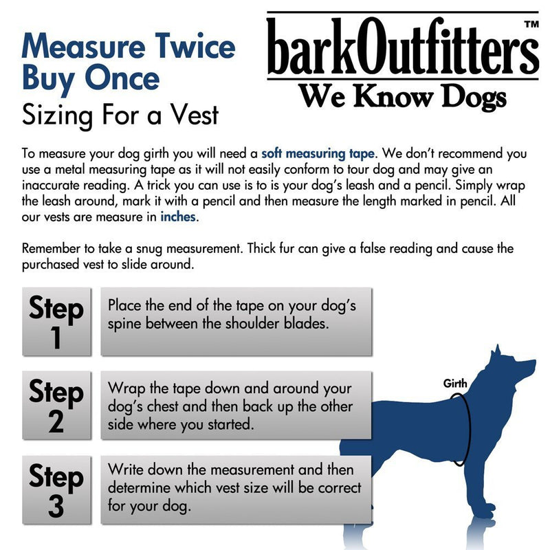 [Australia] - barkOufitters Service Dog Vest Harness 5 Sizes (Red, XS (21" - 26" Girth) 