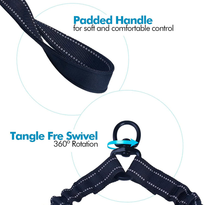 Edipets, double leash for two dogs, extendable, reflective, anti-strap, 360°, tangle-free, for dog training - PawsPlanet Australia