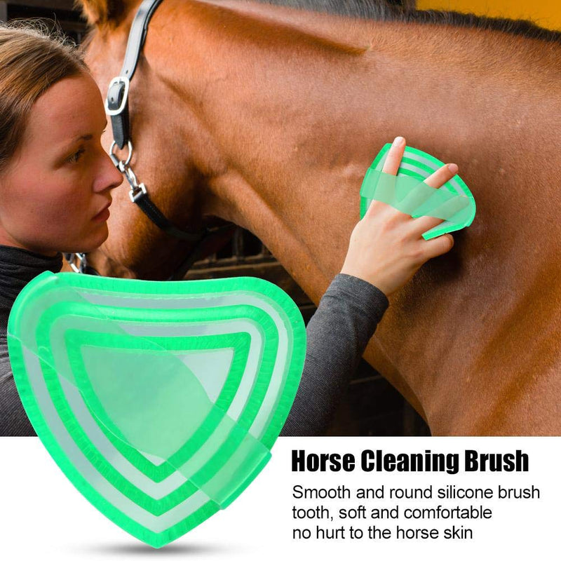 Mxtech Horse Brush Accessory, Silicone Horse Cleaning Brush, Lightweight Portable Keeping Your Horse Beautiful Keeping Your Horse Clean - PawsPlanet Australia