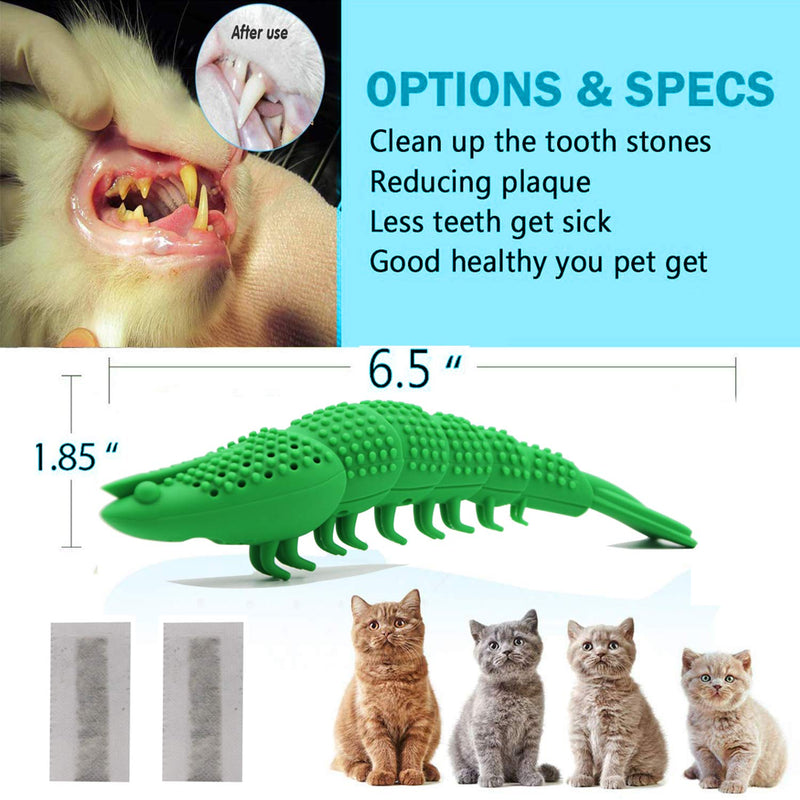 [Australia] - Adusa Interactive Cat Toys Catnip Toys Cat Toothbrush Chew Toys,100% Natural Rubber Bite Resistance Catnip Cat Treat Toys,Crayfish Shape Cats Teeth Cleaning Dental Care Toys 