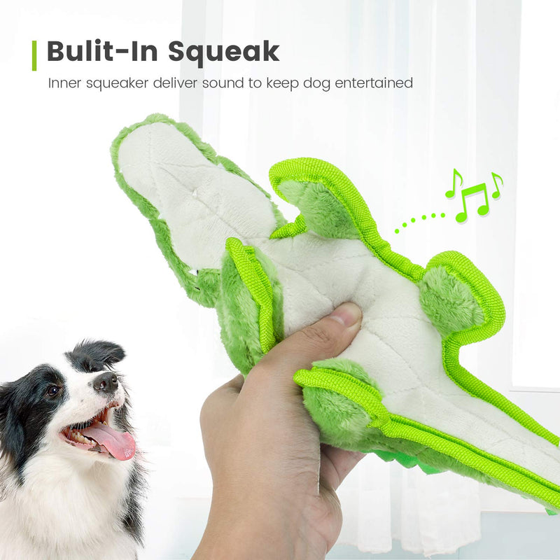Iokheira Dog Plush Toy, Soft Interactive Squeak Dog Toy Durable Chew Toys for Puppy Small Medium Large Dogs. - PawsPlanet Australia