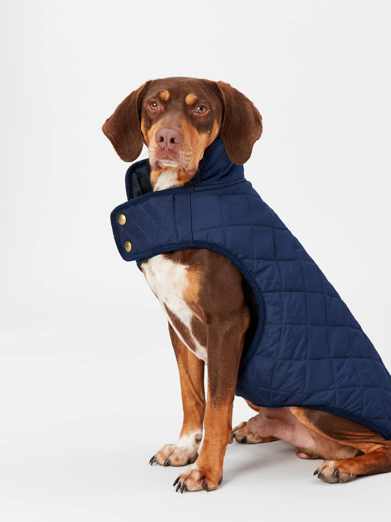 Rosewood Joules Navy Blue Quilted Dog Coat, Small - PawsPlanet Australia