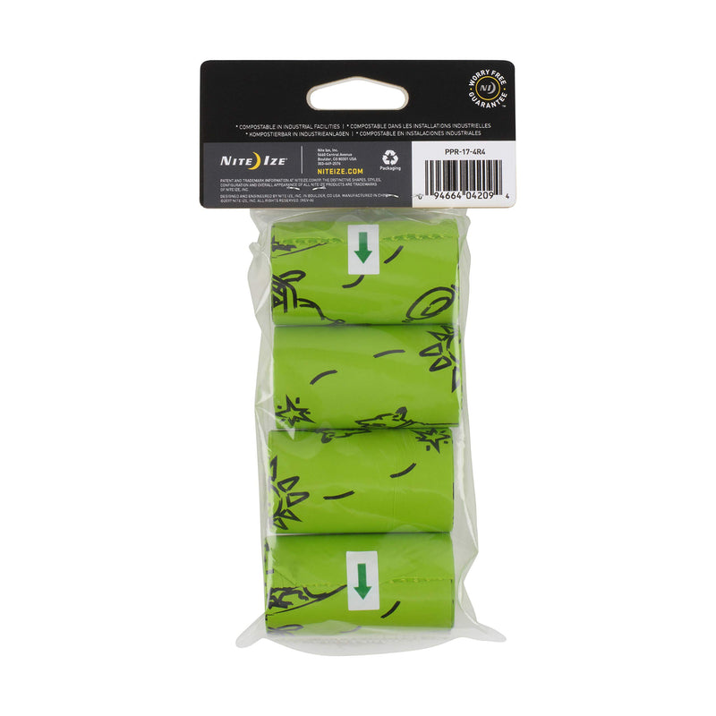 Nite Ize Pack-A-Poo Refill Bags (Pack of 4) - Green, N/A - PawsPlanet Australia