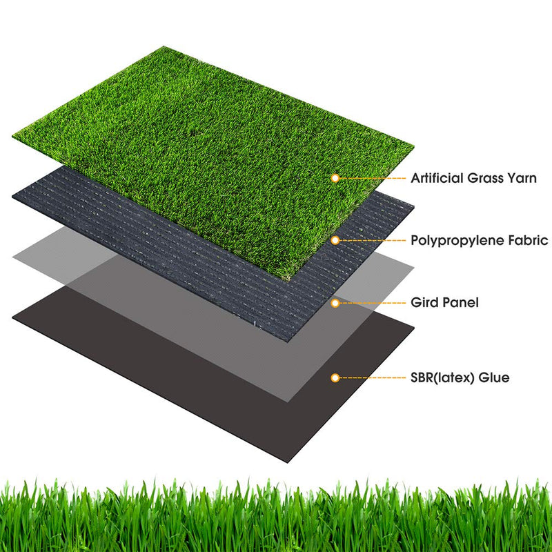 [Australia] - Fezep Artificial Grass, Dog Pee Pads, Professional Dog Potty Training Rug, Large Dog Grass Mat with Drainage Holes, Pet Turf Indoor Outdoor Flooring Fake Grass Doormat - Easy to Clean 