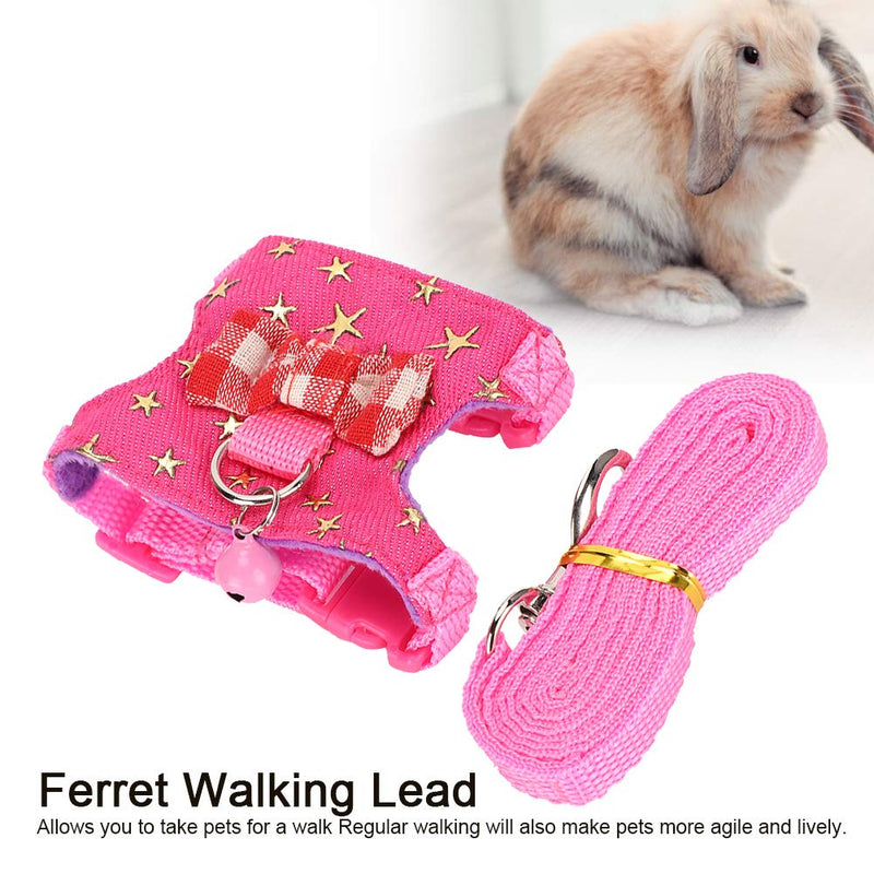 Small Animal Harness Pet Squirrel Vest Harness Small Animals Harness and Leash Set Hamster Harness Leash for Ferrets, Guinea Pigs, Small Animals (M) M - PawsPlanet Australia