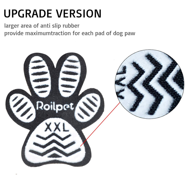 Roilpet Dog Slip Stopper Pads 48 Pcs- Provide Your Dogs with Anti-Slip Traction from Slipping on Hardwood Floors, Especially for Senior Breeds for Indoors Wear 48 Pads XXL (L:2 8/9"x W:2 1/2") - PawsPlanet Australia