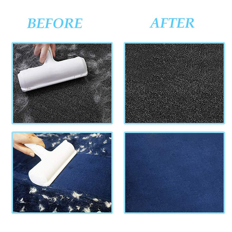 DERU Pet Hair Remover, Dog Hair Cat Hair Remover Roller, Reusable Pet Hair Remover, Easy to Clean Pet Hairs, Suitable for Furniture, Sofa, Bedding, Clothing, Carpet (Blue) Blue - PawsPlanet Australia