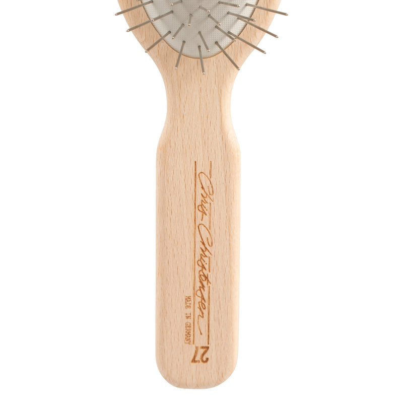 Chris Christensen Dog Brush, 27 mm Oval Pin Brush, Original Series, Groom Like a Professional, Stainless Steel Pins, Lightweight Beech Wood Body , Ground and Polished Tips - PawsPlanet Australia