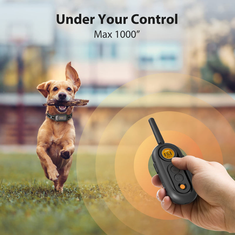 PATPET Dog Shock Collar for Medium Dogs - Dog Training Collar with Remote, Shock Collar for Small Dogs 5-15lbs, Rechargeable IPX7 Waterproof with Beep Vibration Shock Modes - PawsPlanet Australia
