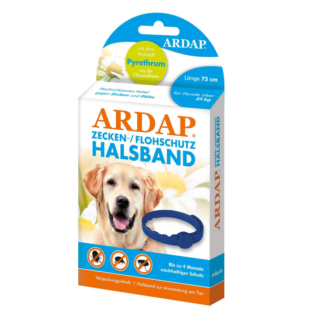 ARDAP tick and flea protection collar for dogs over 25kg - up to 4 months of sustainable long-term protection - natural active ingredient against ticks and fleas for dogs over 25kg, length 75 cm - PawsPlanet Australia
