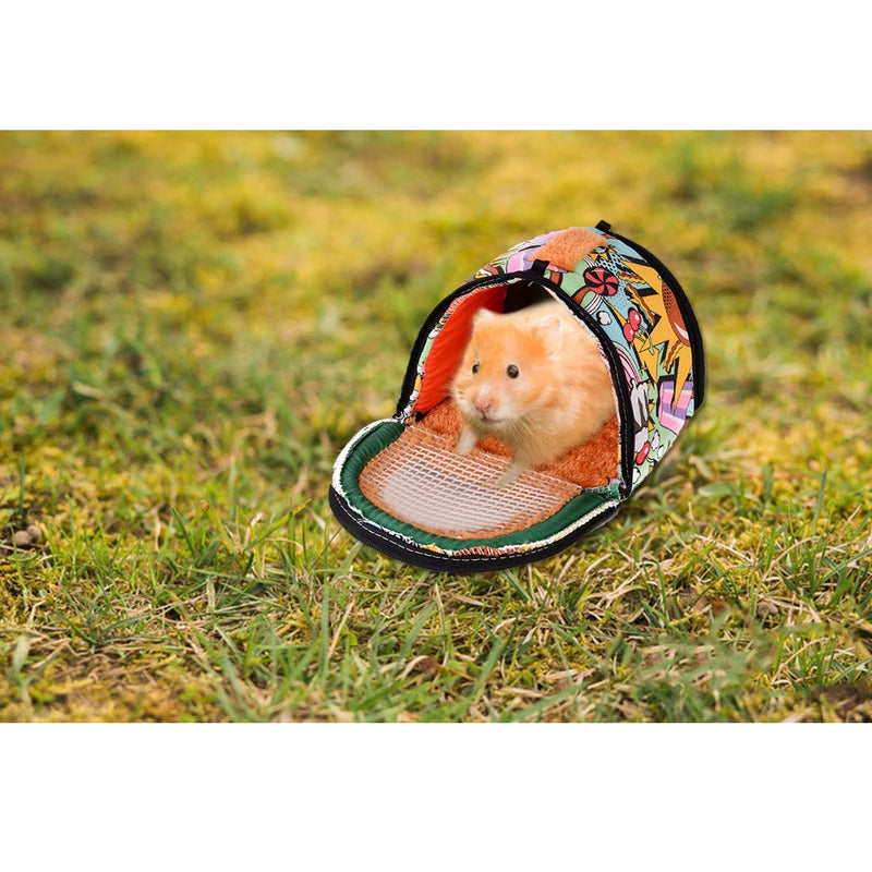 Hamiledyi Portable Small Animal Hamster Travel Bag Pet Backpack Carrying Bag with Zipper and Strap Breathable and Safe Suitable for Guinea Pigs Hedgehogs Hamsters Chinchillas Squirrels - PawsPlanet Australia