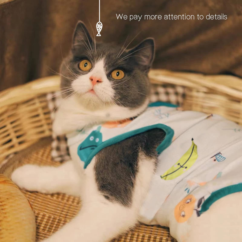 3 Pieces Cat Surgery Recovery Suit, Cat Onesie After Surgery Anti Licking Wounds for Cats, Cat Recovery Suit Cat Outfit E-Collar Alternative for Cats, Cat Spay Recovery Suit Female(M) M - PawsPlanet Australia