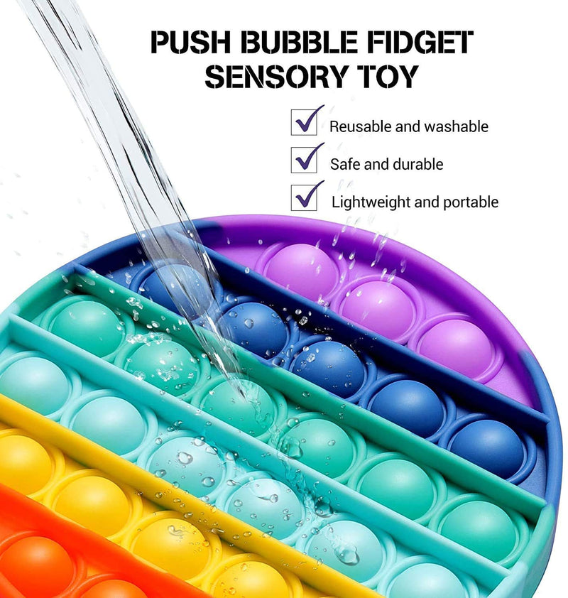 LucaSng Push and Pop Bubble Fidget Toy, Sensory Toy Help Restore Emotions Stress Relief and Anti-Anxiety Tools Irritability for Autism to Relieve Stress for Kids and Adults（C） C - PawsPlanet Australia