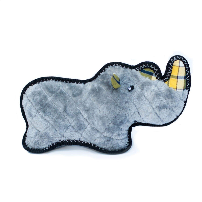 [Australia] - ZippyPaws - Z-Stitch Grunterz Durable Stuffed Squeaky Dog Toy Ronny the Rhino 