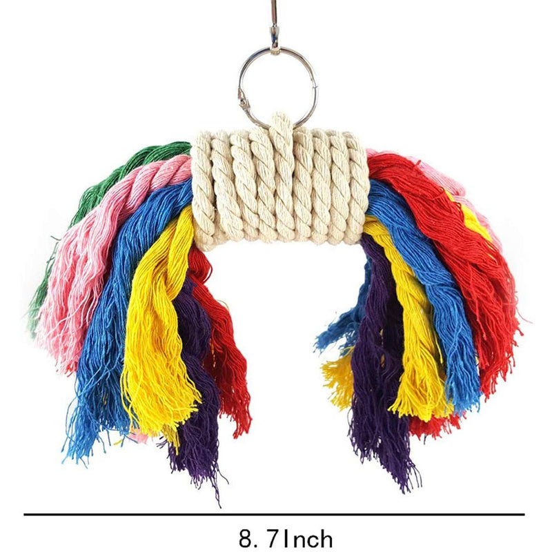 Miumiu Bird Toys, 6Pack Bird Chewing Toys Bird Cage Toys Hanging Swing Chewing Bell Toy for Small Parrots, Parakeets, Cockatiels, Budgie, Conures, Macaws, Love Birds, Finches, Mynah - PawsPlanet Australia