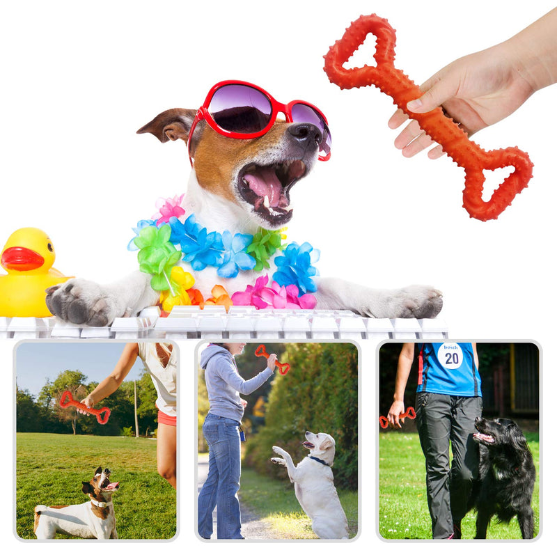 Auoinge Dog Chew toys for Aggressive Chewers, Strong Dog toys Indestructible for Boredom TPR Dog Teeth Cleaning Toys for Medium Large Dogs 13 Inches - PawsPlanet Australia