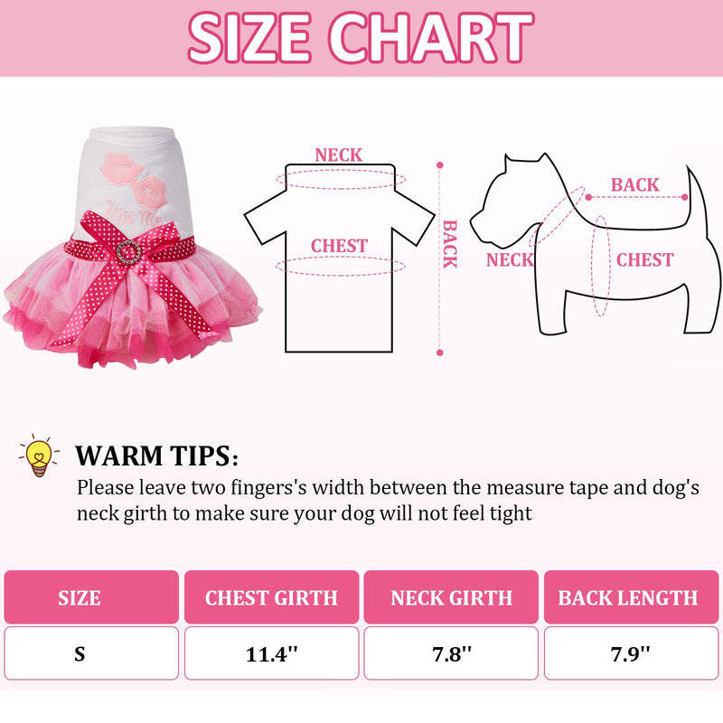 2 Pieces Dog Tutu Dress Cute Pet Skirt Puppy Princess Skirt Pet Summer Apparel for Small Dogs and Cats - PawsPlanet Australia