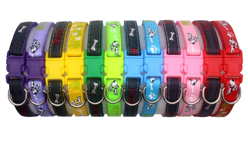 YOY 12 pcs/Set Soft Nylon Puppy Whelping ID Collars - Adjustable Reusable Washable Baby Dog ID Bands Pet Identification for Breeders, Neck 8" - 13" - PawsPlanet Australia