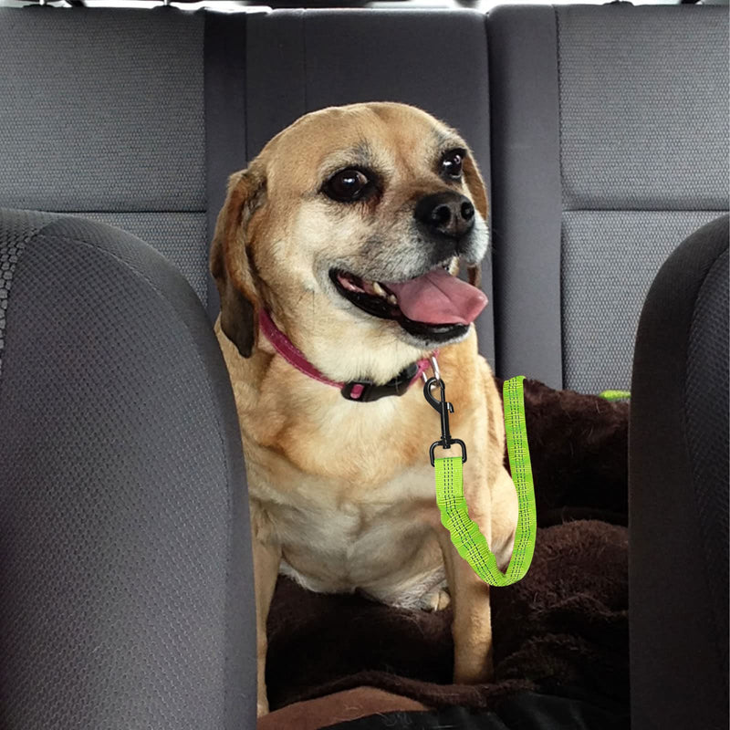 Dog seat belt, dog belt for car, adjustable, car dog seat belt, dog safety harness for car, green - PawsPlanet Australia