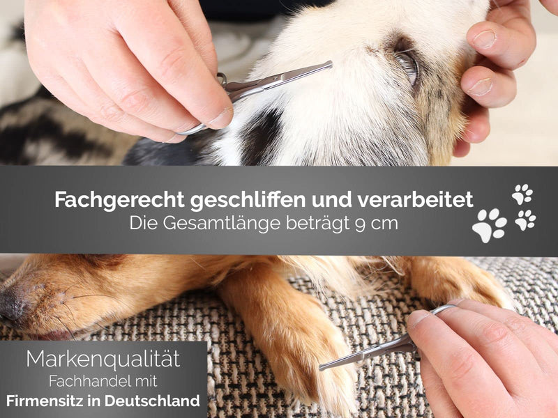 Fur scissors Paw scissors from Solingen Small dog scissors with one-sided micro-serration Dog hair scissors made of stainless steel with a sharp, rounded cutting surface for perfect grooming - PawsPlanet Australia