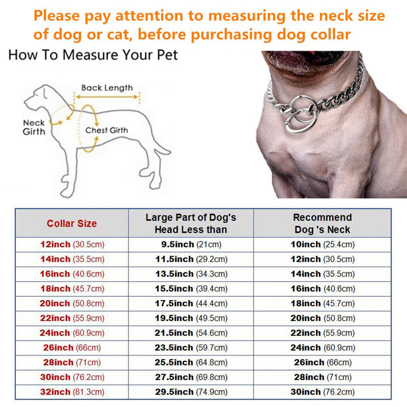 HXNINE Dog Cuban Chain Neck Stainless Steel Collar Necklace for Medium Dog Bulldog Rottweiler, Silver Thick Chain 19mm Width, 20 inch Length, New Designed of Ring 20" (Dog Neck Fits 16"-20") - PawsPlanet Australia