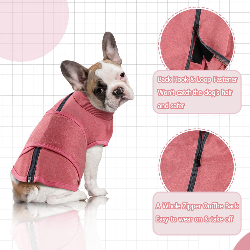 Dog Anxiety Vest, Dog Clam Shirt for Thunder Firework Separation, Dog Calming Coat Jacket Wrap, Pet Stress Relief Vest Anxiety Jacket with Zipper, Anti Anxiety Vest for Small Medium Large Dogs, L - PawsPlanet Australia