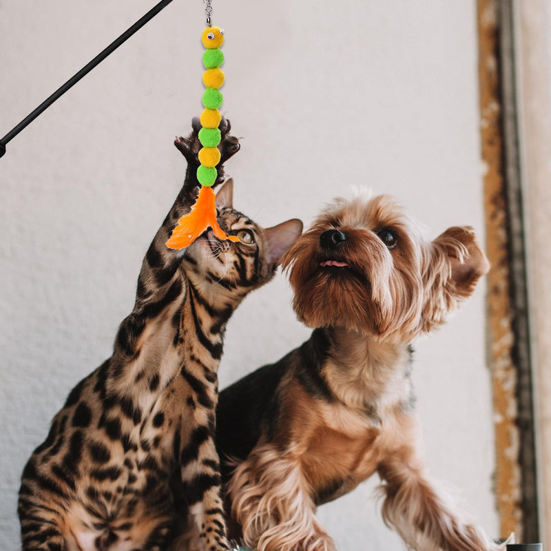 Pack of 8 Cat Toys, Interactive Cat Toys Replacement Cat Worm Toys Refills Cat Stick Replacement Worms Cat Toys Interactive Worms Cat Toys for Kittens and Cats (A) - PawsPlanet Australia