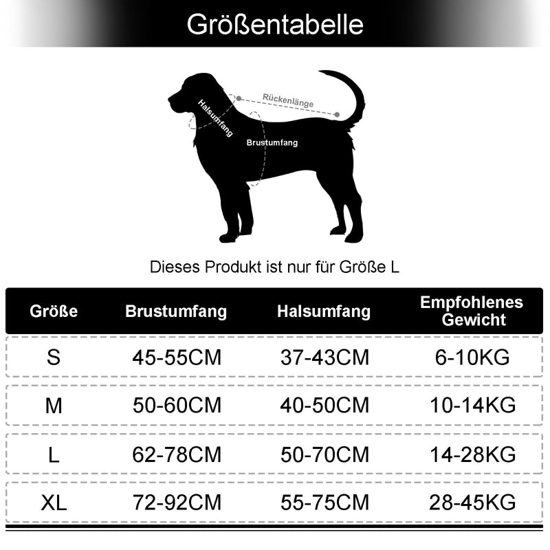 Dog harness for large dogs with 2m*1cm drag leash, adjustable anti-pull dog harness, training leash, safe control chest harness, dog harness and dog leash for large dogs - PawsPlanet Australia