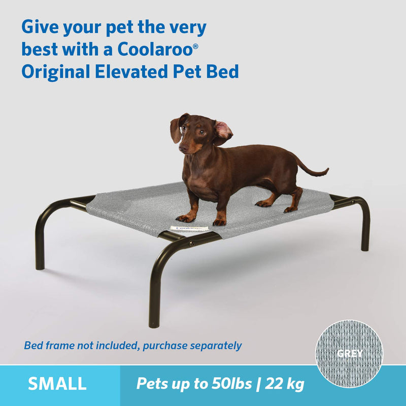 Coolaroo Replacement Cover, The Original Elevated Pet Bed by Coolaroo, Small, , Gray (799870472405) - PawsPlanet Australia