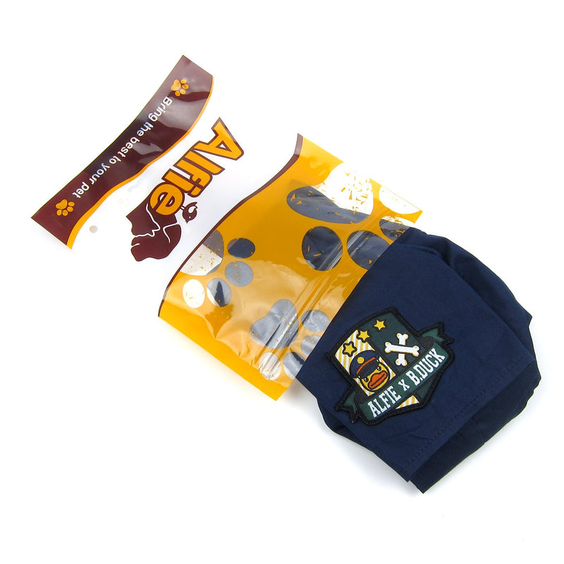 Alfie Pet - Asher Military Polo Shirt - Color: Navy, Size: Medium - PawsPlanet Australia