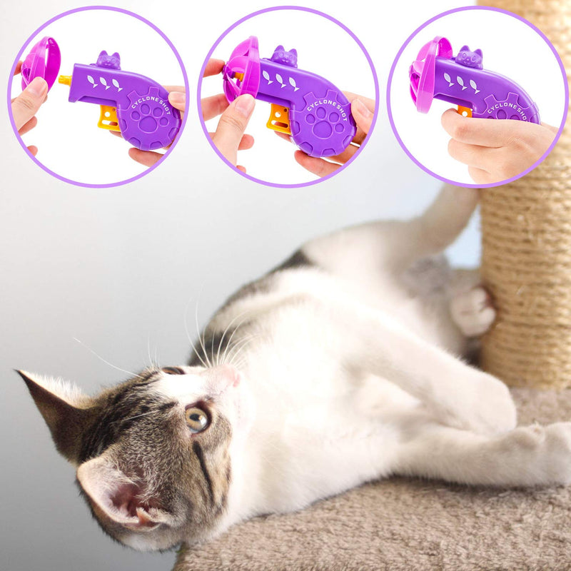 [Australia] - HDDA Fetch Toy for Cats, Cat Toys Kitten Toys, Cat Interactive Toys, Pet Training Exercise Chaser Tool, Kitten Fun Toys - Perfect for Chasing, Swatting, Batting Purple 